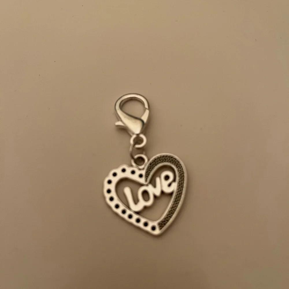 ❤️Silver heart “Love” pet charm